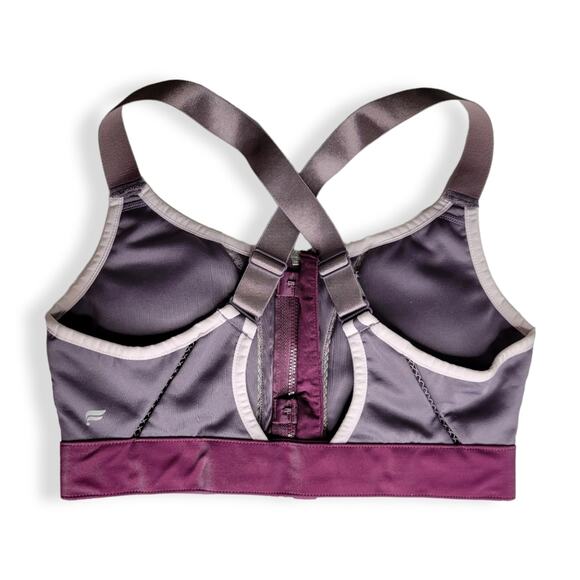 Fabletics Zoe High Impact Sports Bra Front Zip Size Small - Picture 3 of 7